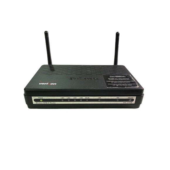 Verizon D-Link Wireless Gateway Router 4 Port Ethernet High Speed Modem DSL2750B - Picture 2 of 10
